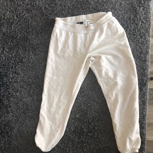 Cream sweatpants